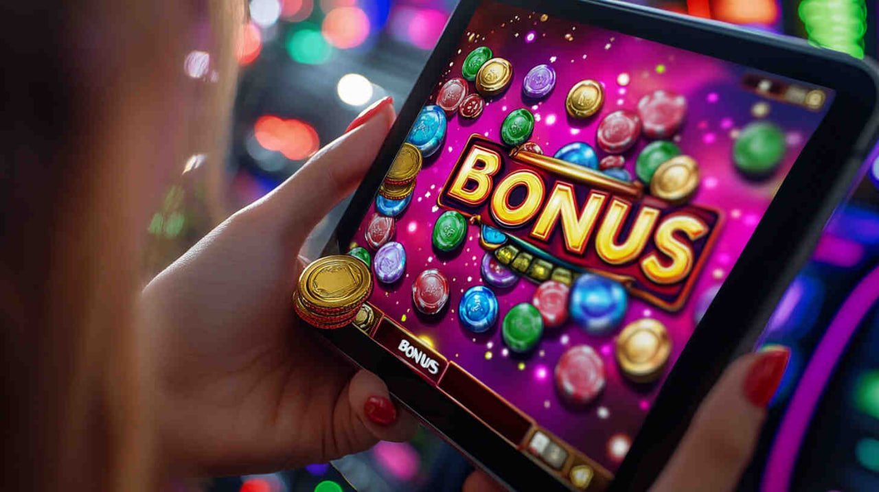 Meja baccarat Hacksaw Gaming menampilkan kartu pemain dan banker